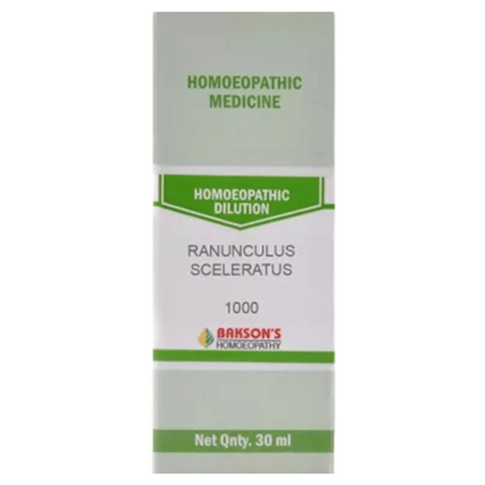 Bakson's Homeopathy Ranunculus Sceleratus Dilution 1000 CH Bakson's Homeopathy Ranunculus Sceleratus Dilution 1000 CH
