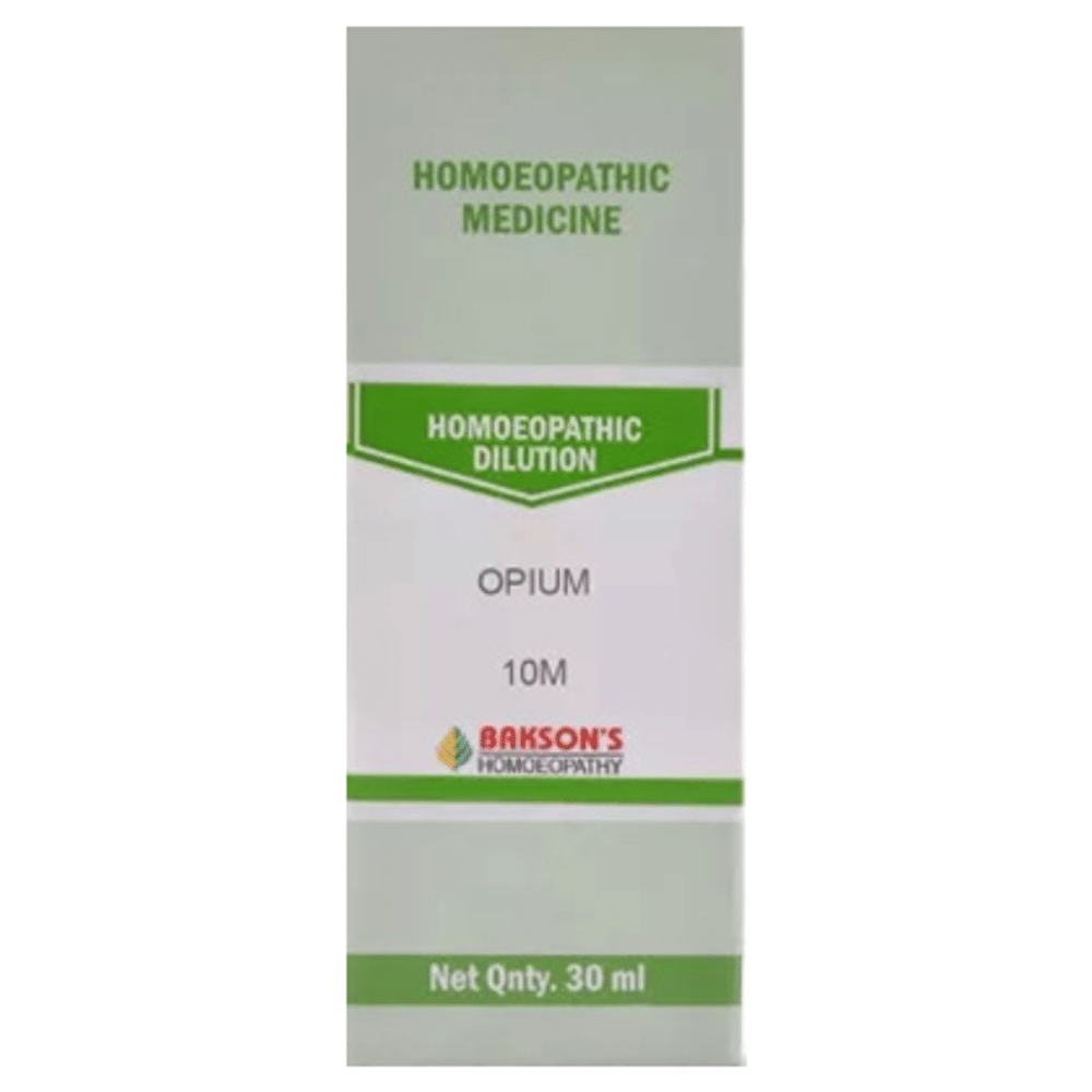 Bakson's Homeopathy Opium Dilution 10M Bakson's Homeopathy Opium Dilution 10M
