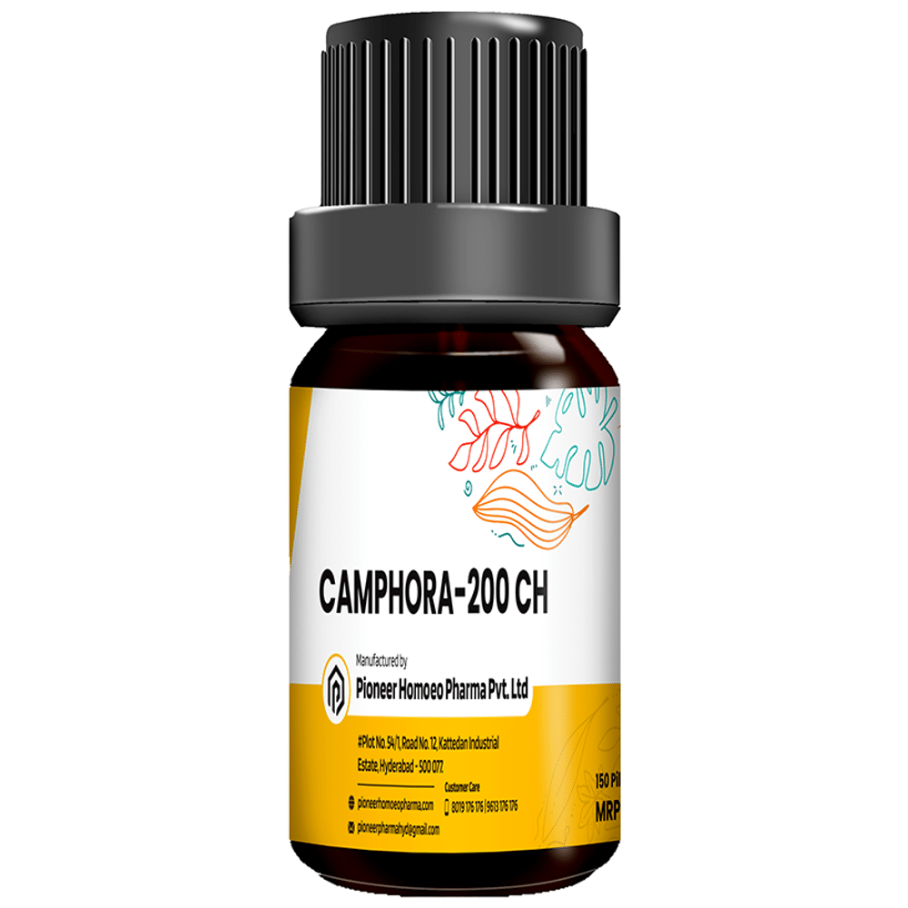 Pioneer Pharma Camphora Globules Pellets Multidose Pills 200 CH Pioneer Pharma Camphora Globules Pellets Multidose Pills 200 CH