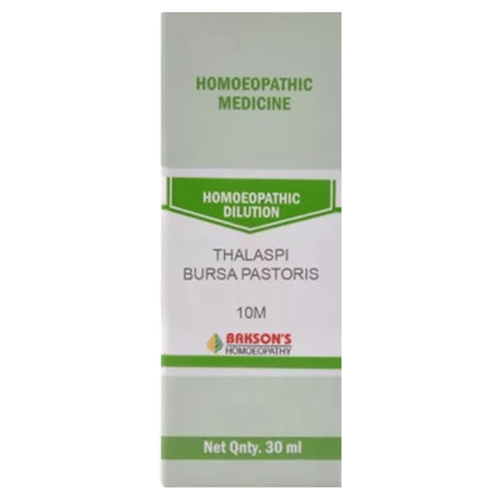 Bakson's Homeopathy Thalaspi Bursa Pastoris Dilution 10M Bakson's Homeopathy Thalaspi Bursa Pastoris Dilution 10M
