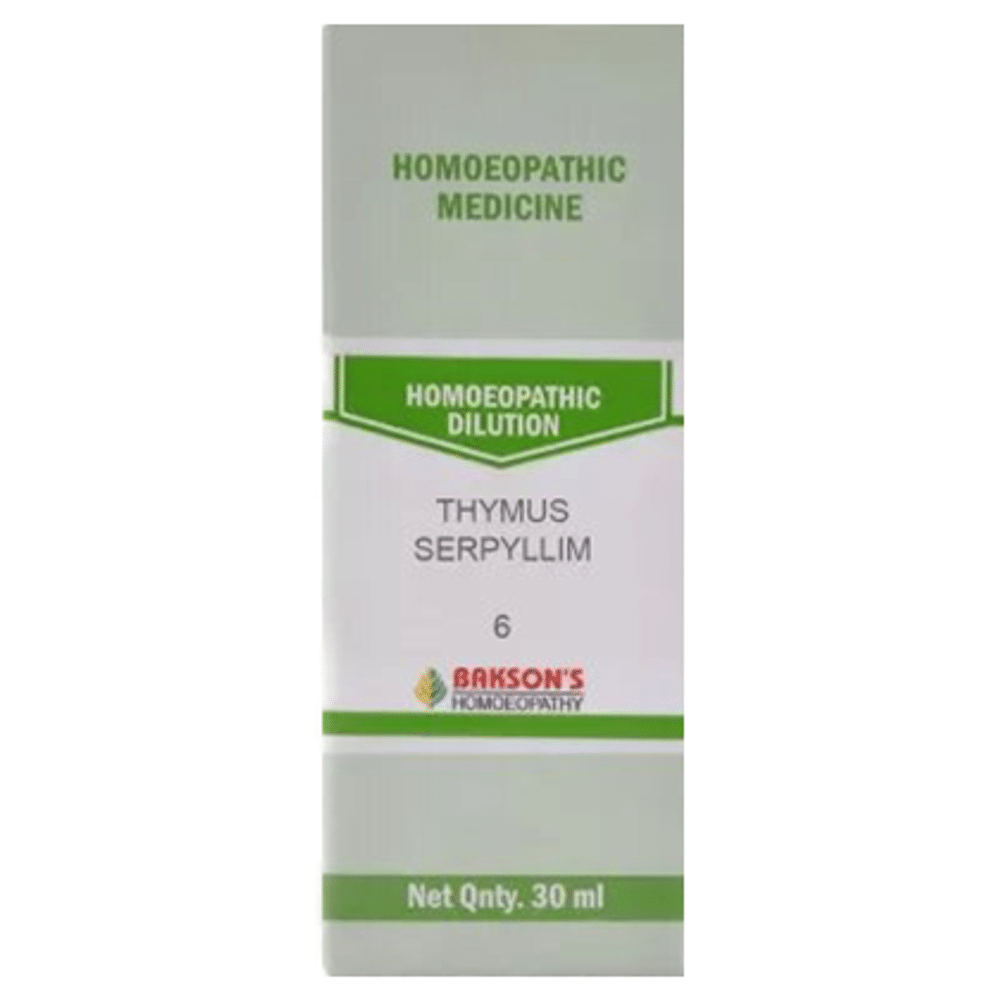 Bakson's Homeopathy Thymus Serpyllum Dilution 6 Bakson's Homeopathy Thymus Serpyllum Dilution 6