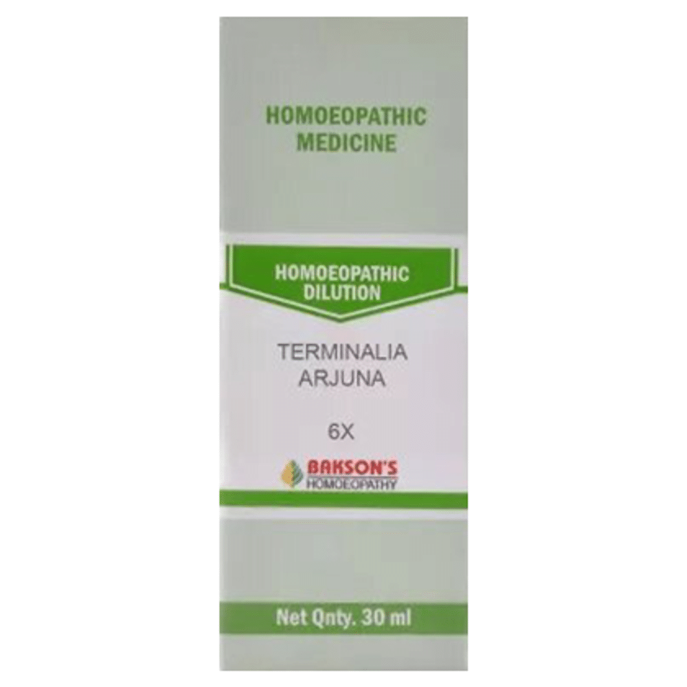 Bakson's Homeopathy Terminalia Arjuna Dilution 6X Bakson's Homeopathy Terminalia Arjuna Dilution 6X
