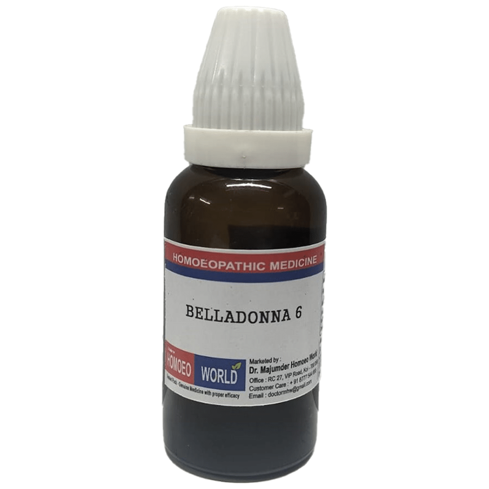 Dr. Majumder Homeo World Belladonna Dilution 6 (30ml Each) Dr. Majumder Homeo World Belladonna Dilution 6 (30ml Each)
