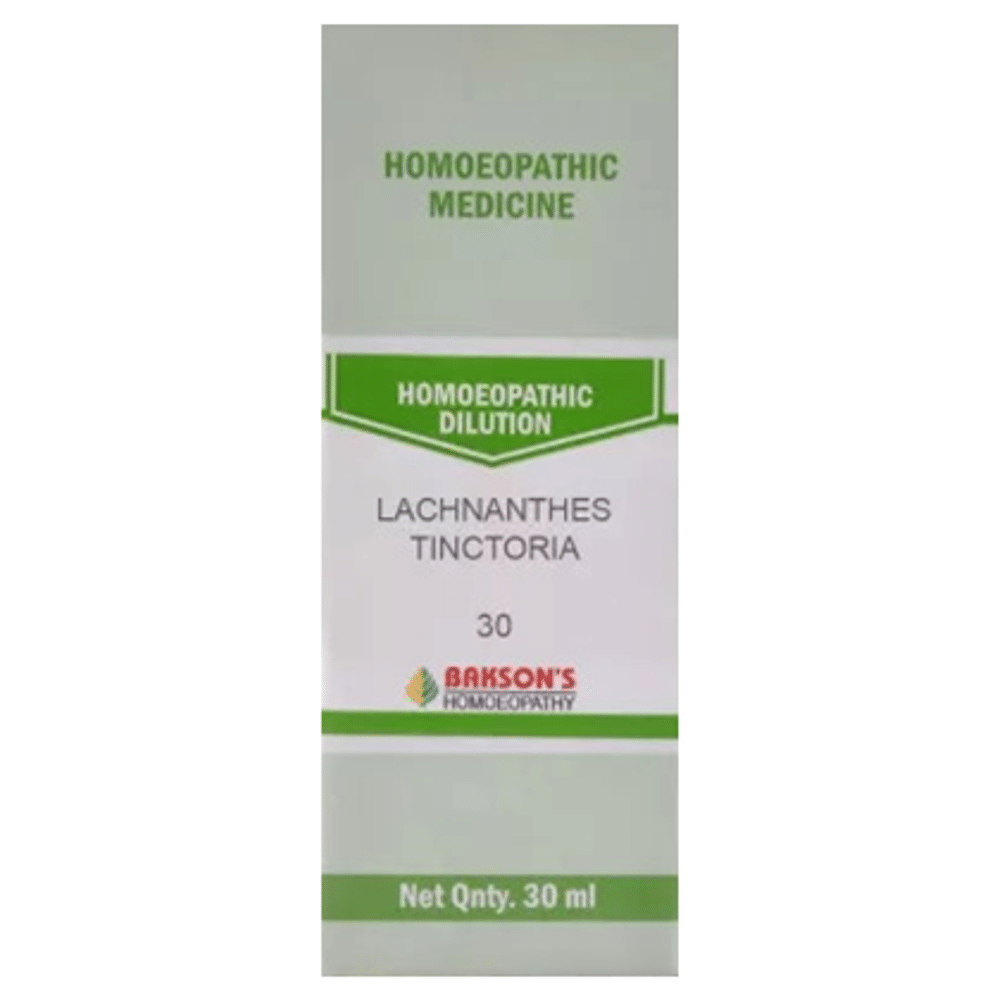 Bakson's Homeopathy Lachnanthes Tinctoria Dilution 30 Bakson's Homeopathy Lachnanthes Tinctoria Dilution 30