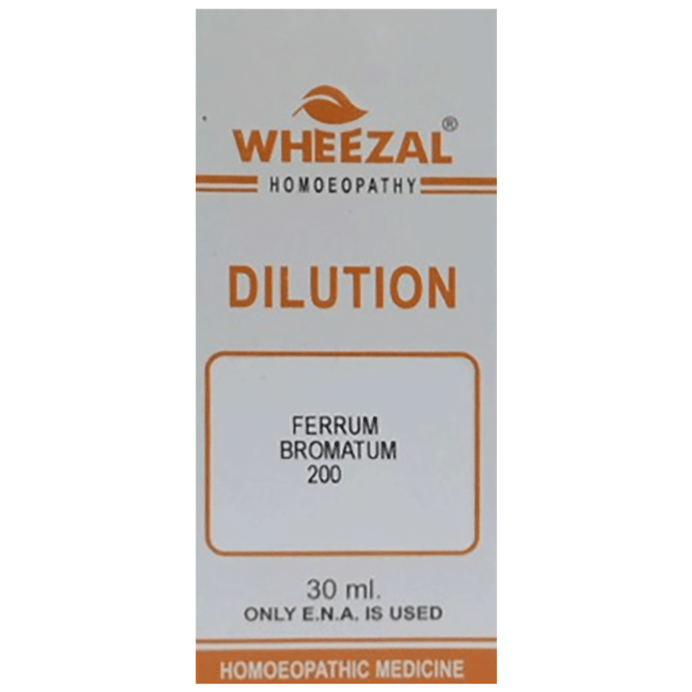 Wheezal Ferrum Bromatum Dilution 200 Wheezal Ferrum Bromatum Dilution 200