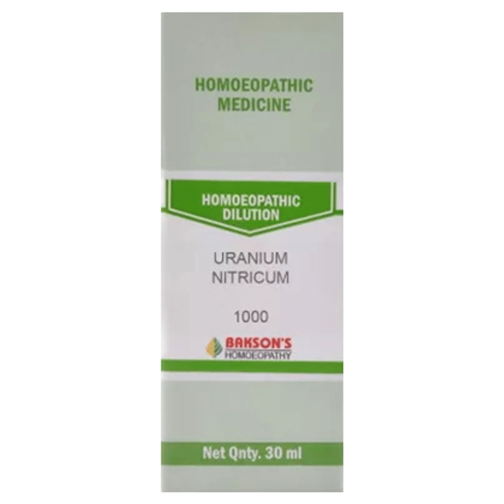 Bakson's Homeopathy Uranium Nitricum Dilution 1000 CH Bakson's Homeopathy Uranium Nitricum Dilution 1000 CH