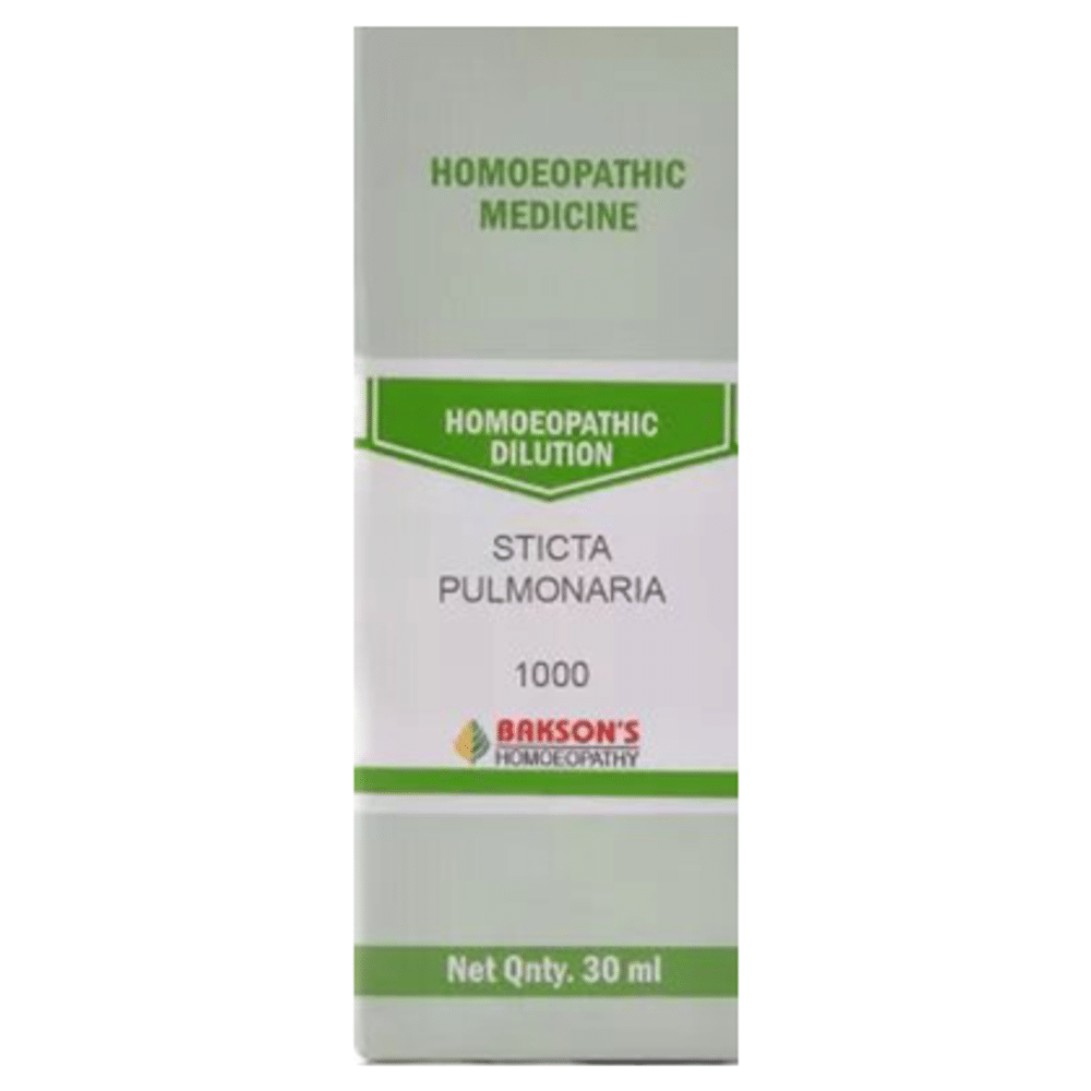 Bakson's Homeopathy Sticta Pulmonaria Dilution 1000 CH Bakson's Homeopathy Sticta Pulmonaria Dilution 1000 CH