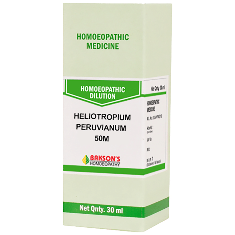 Bakson's Homeopathy Heliotropium Peruvianum Dilution 50M Bakson's Homeopathy Heliotropium Peruvianum Dilution 50M