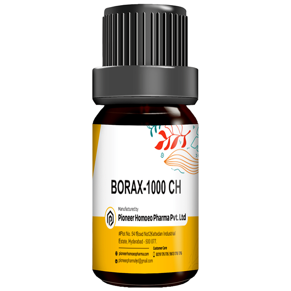 Pioneer Pharma Borax Globules Pellets Multidose Pills 1000 CH Pioneer Pharma Borax Globules Pellets Multidose Pills 1000 CH