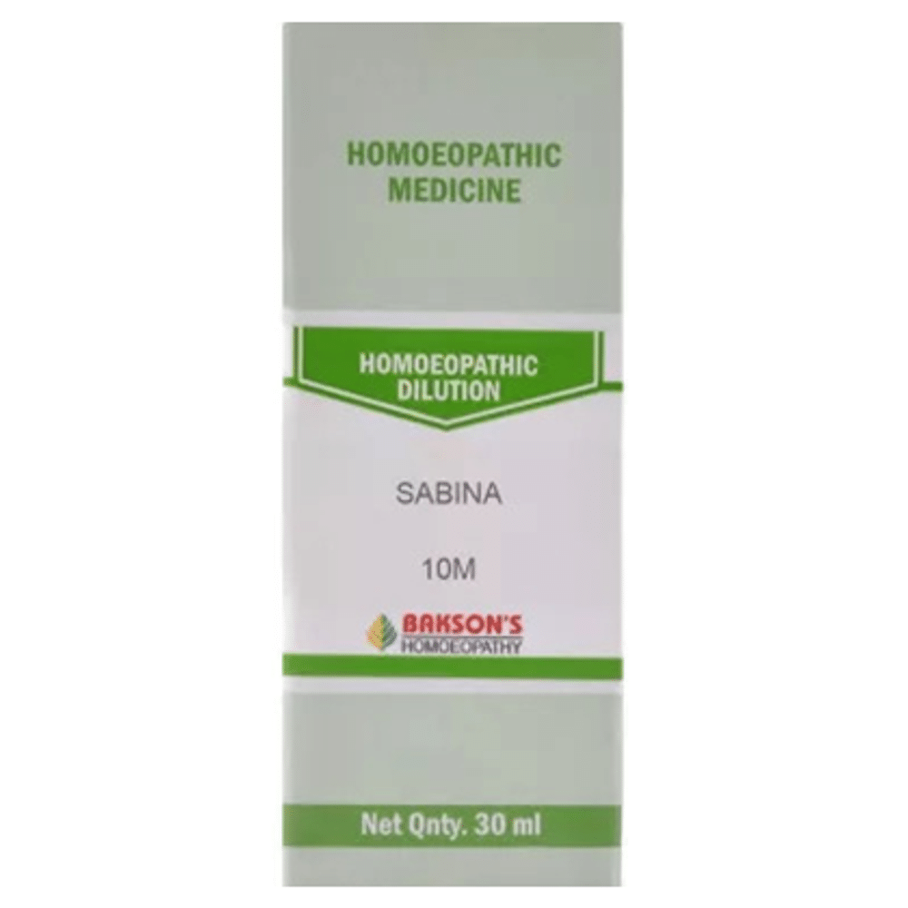 Bakson's Homeopathy Sabina Dilution 10M Bakson's Homeopathy Sabina Dilution 10M