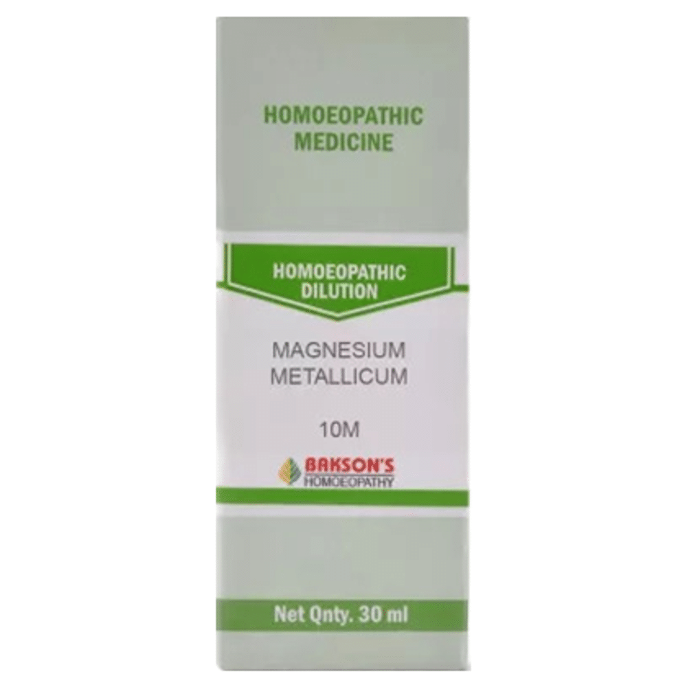Bakson's Homeopathy Dilution Magnesium Metallicum 10M Bakson's Homeopathy Dilution Magnesium Metallicum 10M