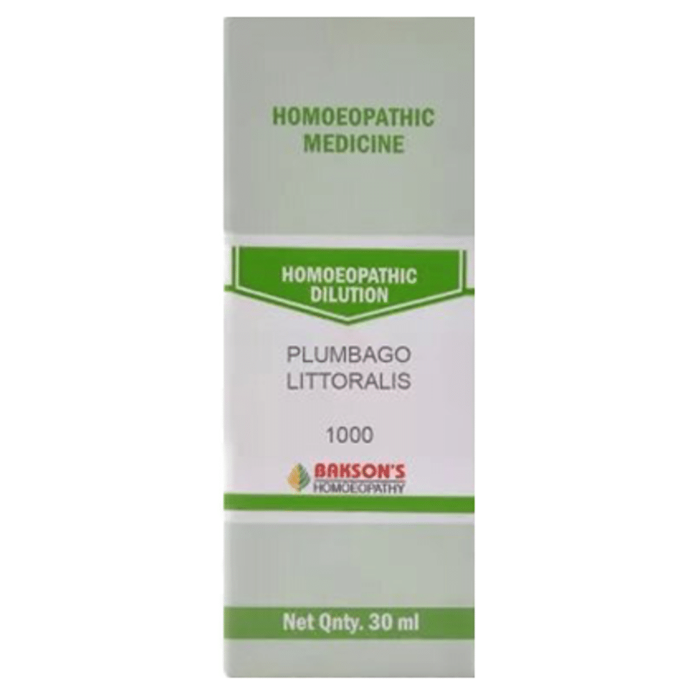 Bakson's Homeopathy Plumbago Littoralis Dilution 1000 CH