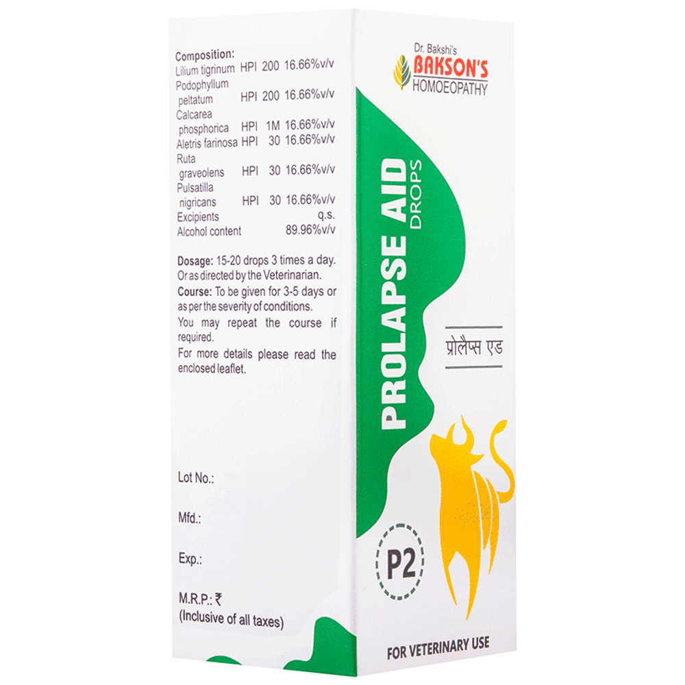 Bakson's Homeopathy Prolapse Aid (P2) Drop