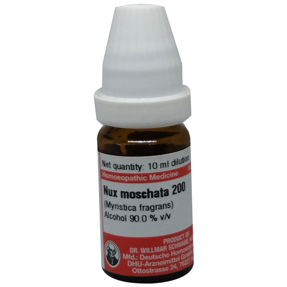 Dr Willmar Schwabe Germany Nux Moschata (Myristica Fragrans) Dilution 200 Dr Willmar Schwabe Germany Nux Moschata (Myristica Fragrans) Dilution 200