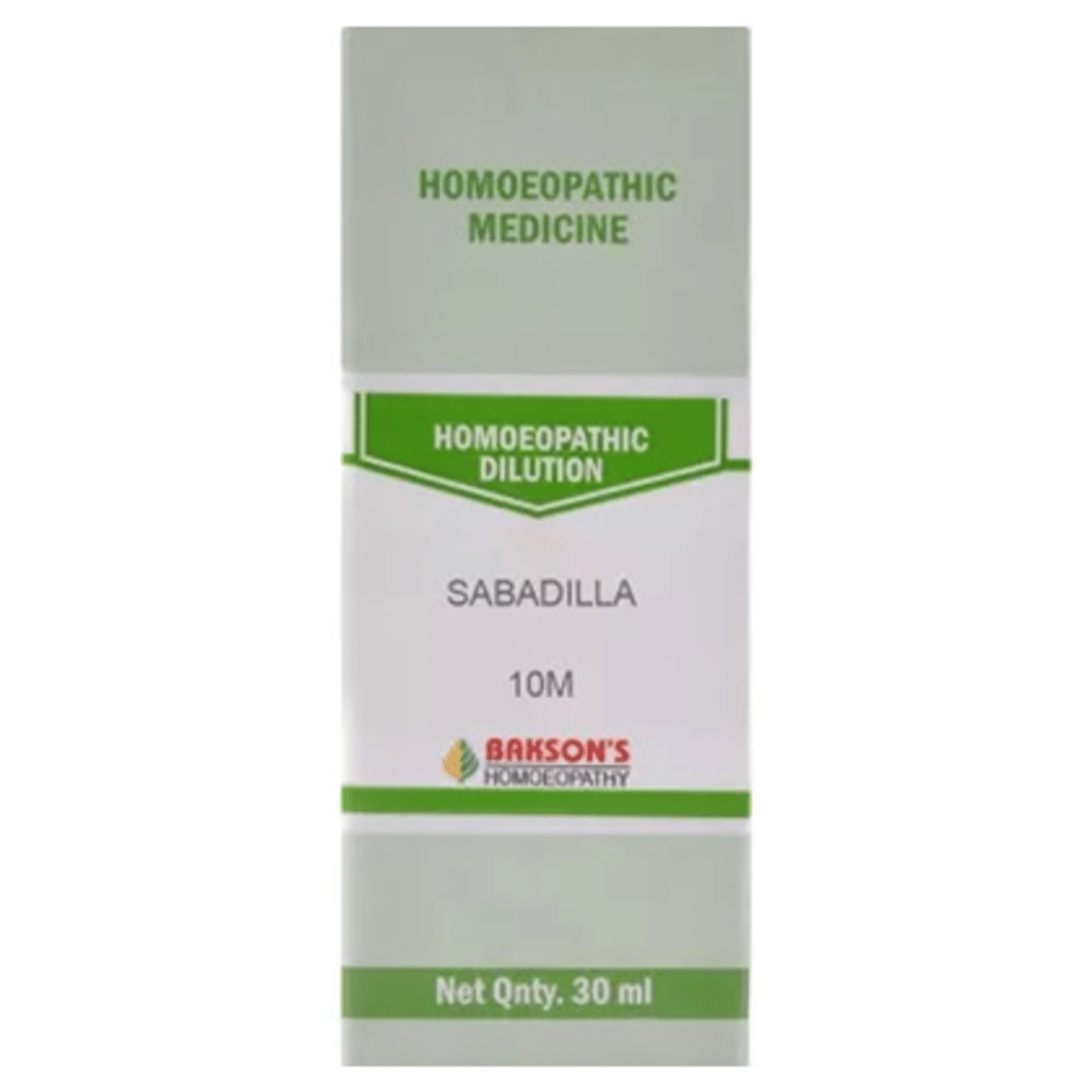 Bakson's Homeopathy Sabadilla Dilution 10M Bakson's Homeopathy Sabadilla Dilution 10M