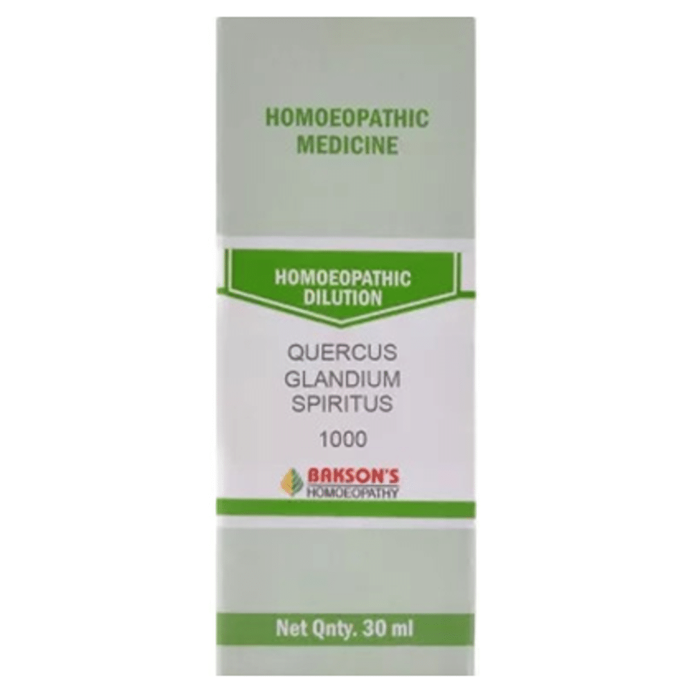 Bakson's Homeopathy Quercus Glandium Spiritus Dilution 1000 CH Bakson's Homeopathy Quercus Glandium Spiritus Dilution 1000 CH