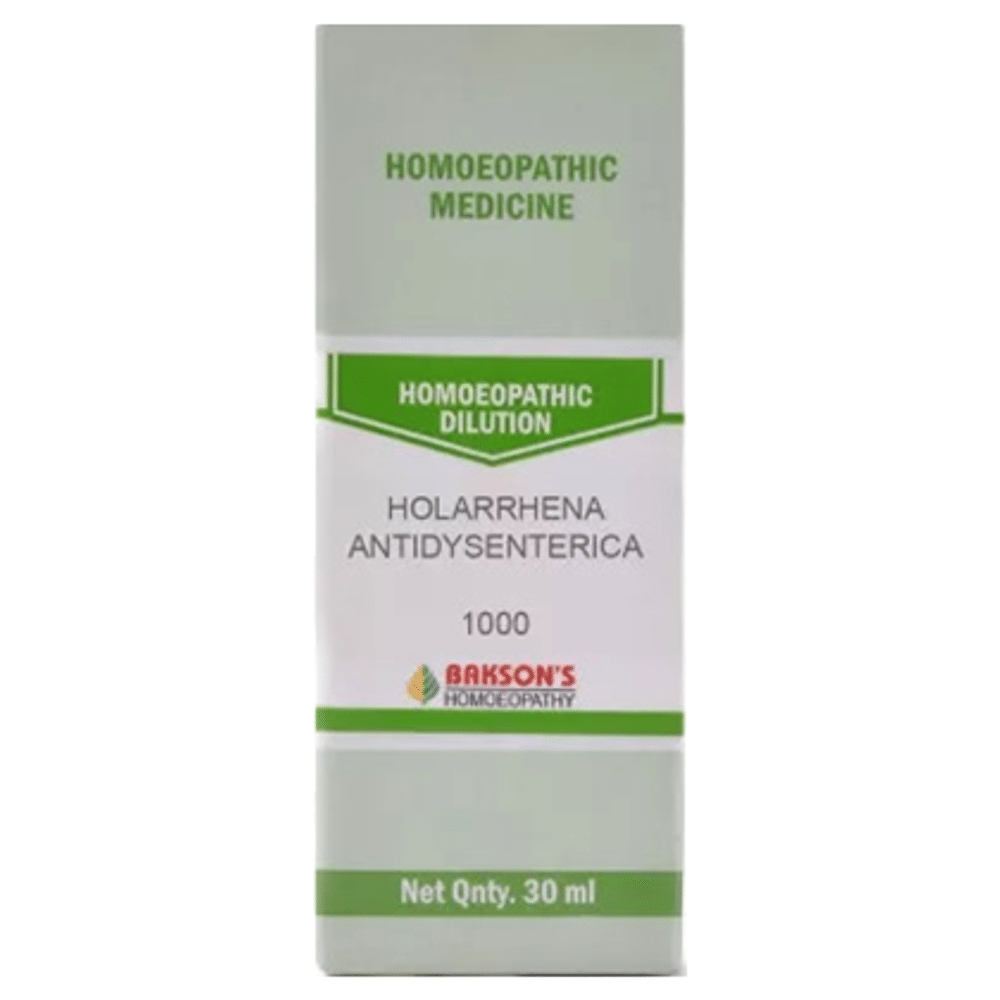 Bakson's Homeopathy Holarrhena Antidysenterica Dilution 1000 CH Bakson's Homeopathy Holarrhena Antidysenterica Dilution 1000 CH