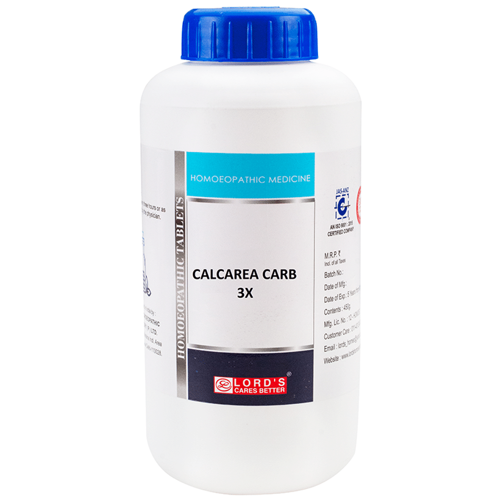 Lord's Calcarea Carb Trituration Tablet 3X