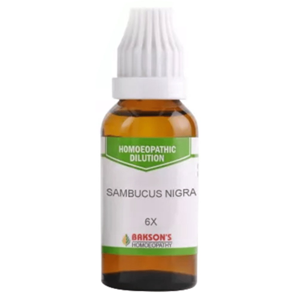 Bakson's Homeopathy Sambucus Nigra Dilution 6X Bakson's Homeopathy Sambucus Nigra Dilution 6X