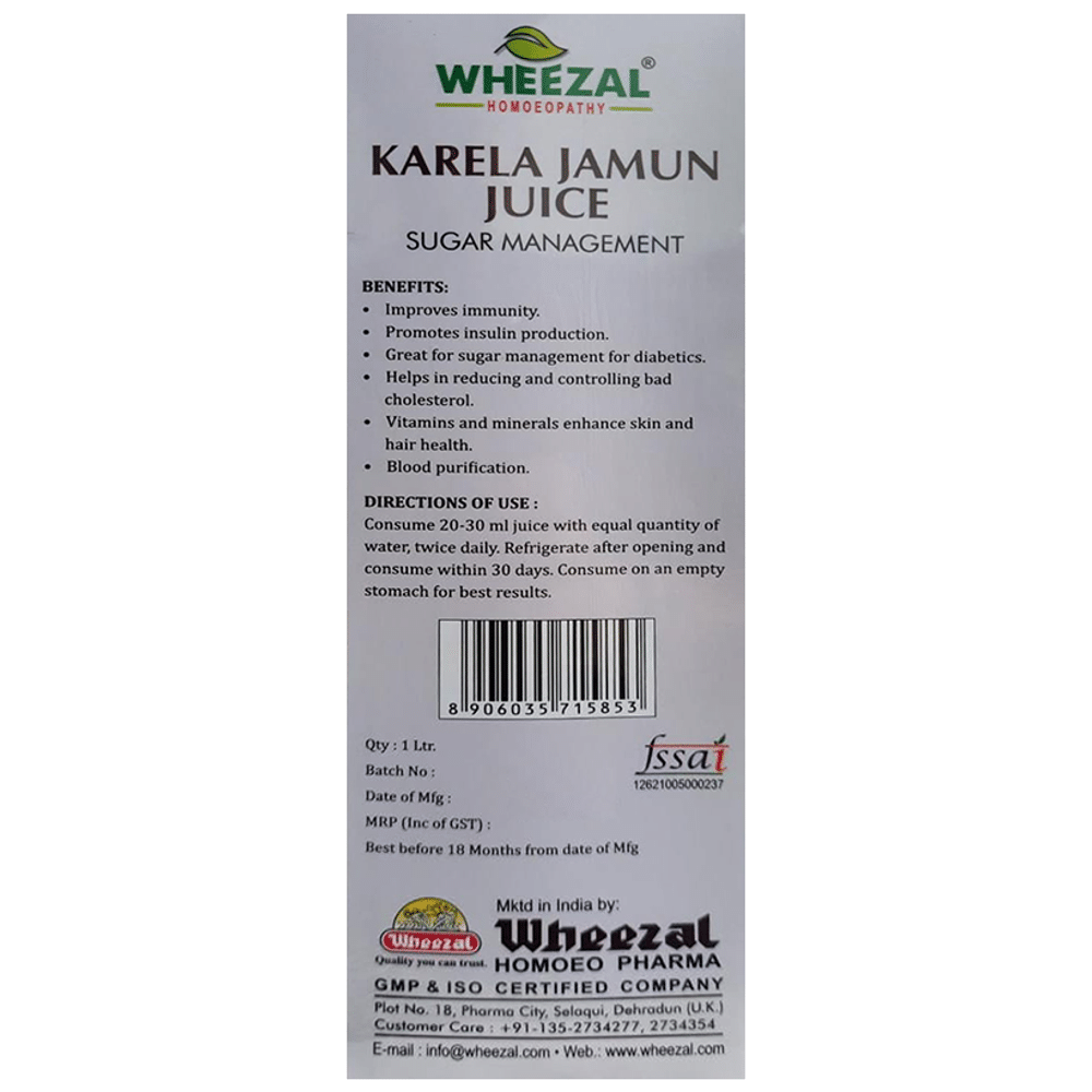 Wheezal Karela Jamun Juice Wheezal Karela Jamun Juice