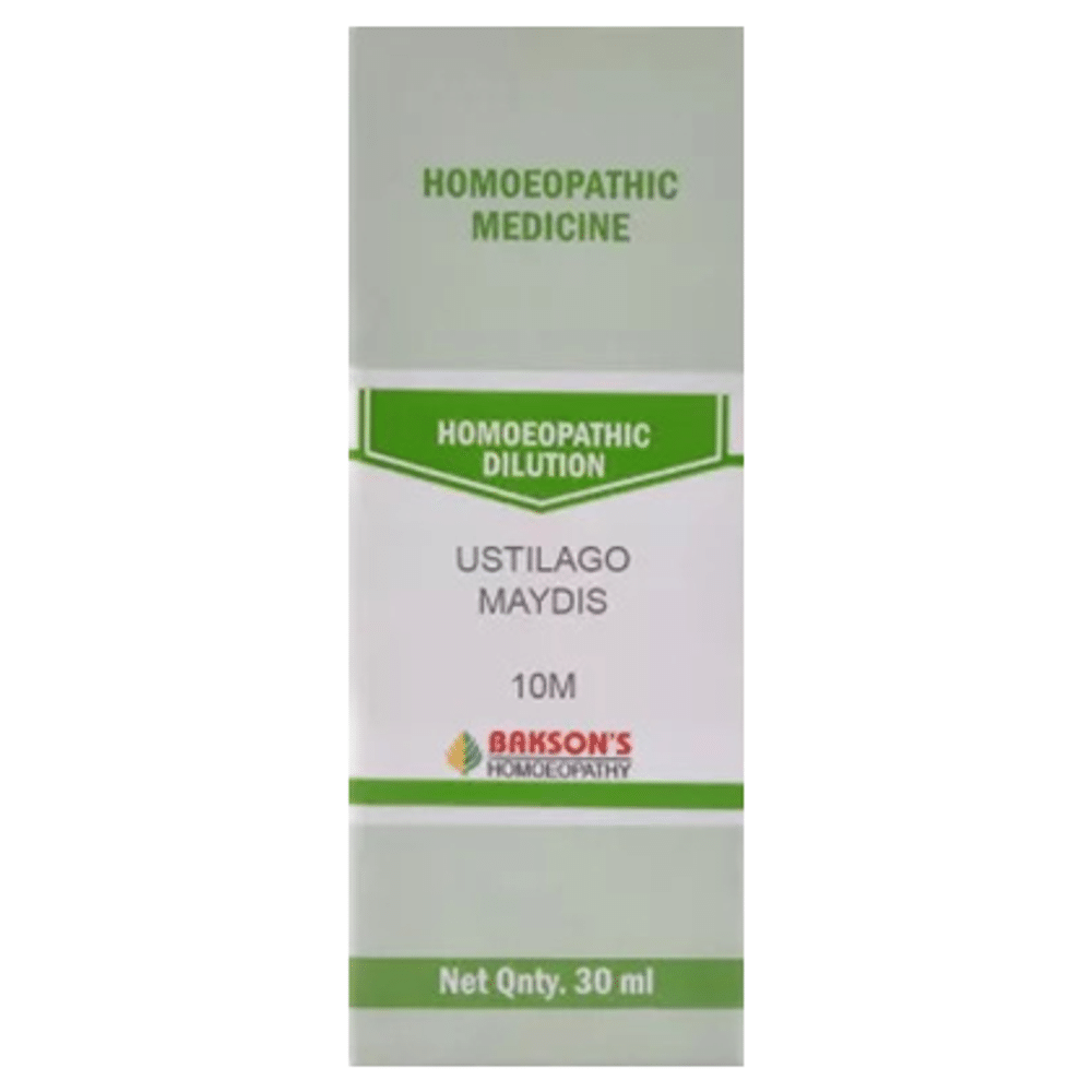 Bakson's Homeopathy Ustilago Maydis Dilution 10M Bakson's Homeopathy Ustilago Maydis Dilution 10M