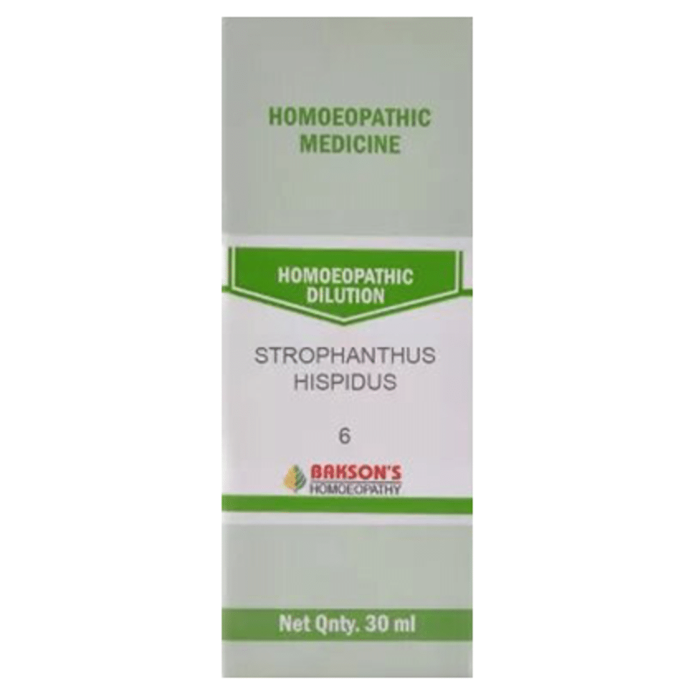 Bakson's Homeopathy Strophanthus Hispidus Dilution 6 Bakson's Homeopathy Strophanthus Hispidus Dilution 6