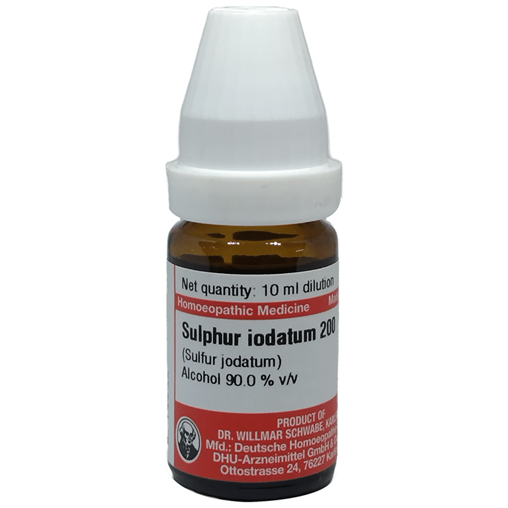 Dr Willmar Schwabe Germany Sulphar Iodatum Dilution 200 Dr Willmar Schwabe Germany Sulphar Iodatum Dilution 200