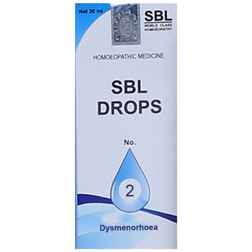 SBL Drops No. 2 (For Dysmenorrhoea) SBL Drops No. 2 (For Dysmenorrhoea)