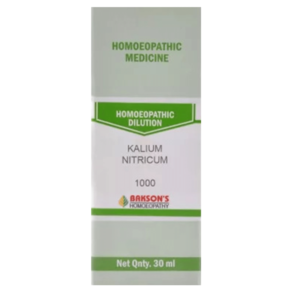 Bakson's Homeopathy Kalium Nitricum Dilution 1000 CH Bakson's Homeopathy Kalium Nitricum Dilution 1000 CH