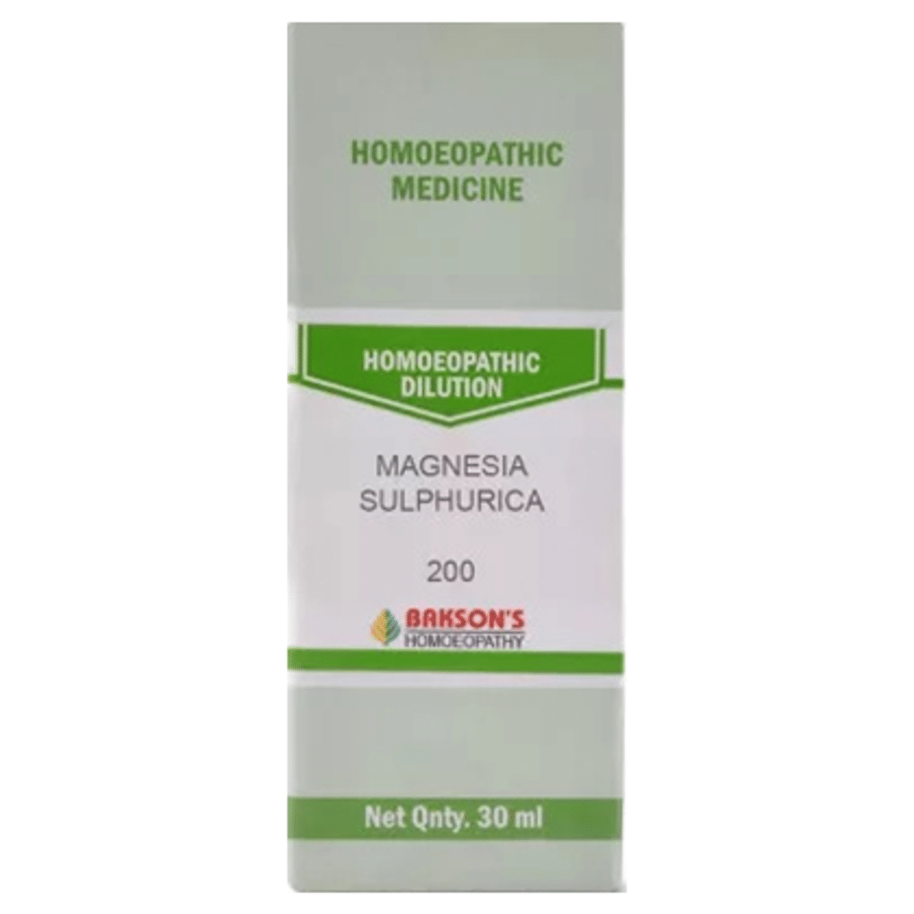 Bakson's Homeopathy Magnesia Sulphurica Dilution 200