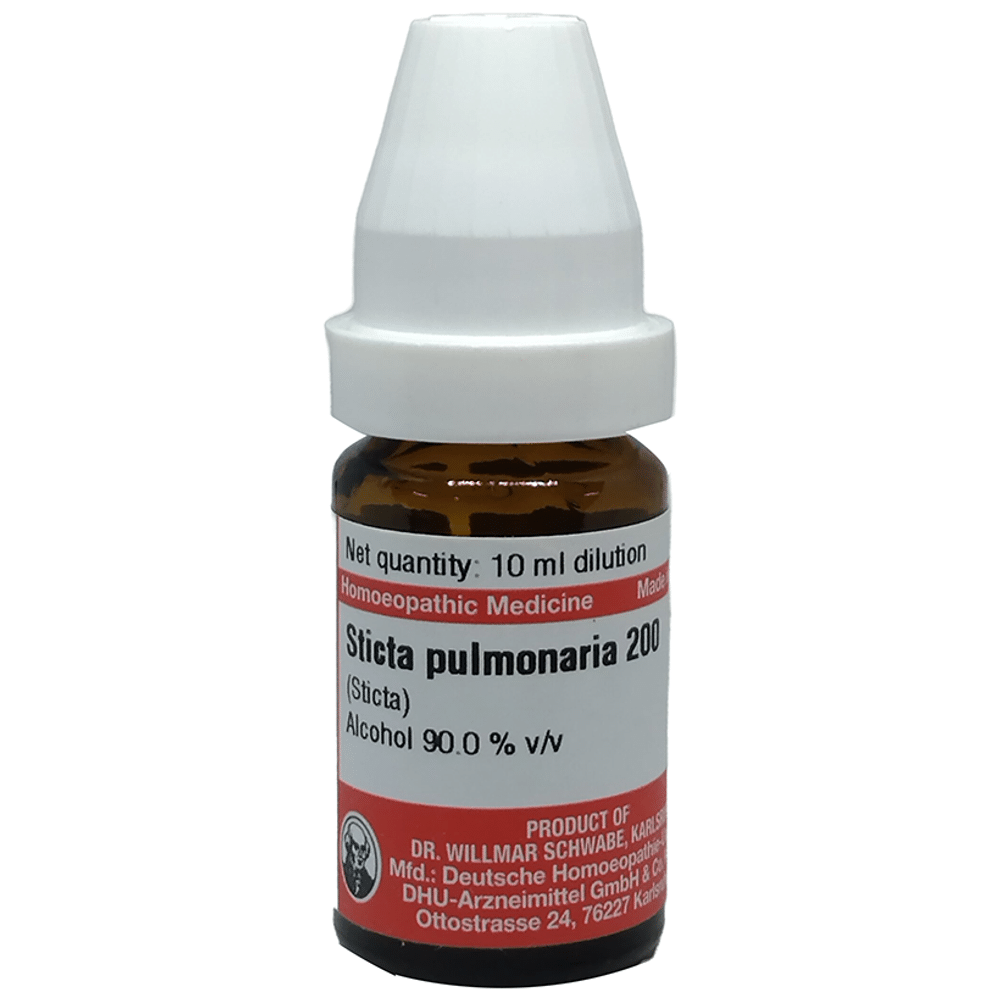 Dr Willmar Schwabe Germany Sticta Pulmonaria Dilution 200 Dr Willmar Schwabe Germany Sticta Pulmonaria Dilution 200
