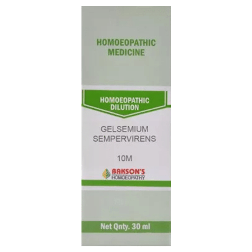 Bakson's Homeopathy Gelsemium Sempervirens Dilution 10M Bakson's Homeopathy Gelsemium Sempervirens Dilution 10M