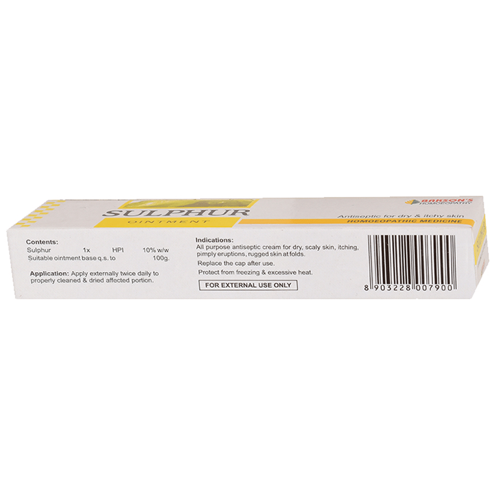 Bakson's Homeopathy Sulphur Ointment Bakson's Homeopathy Sulphur Ointment