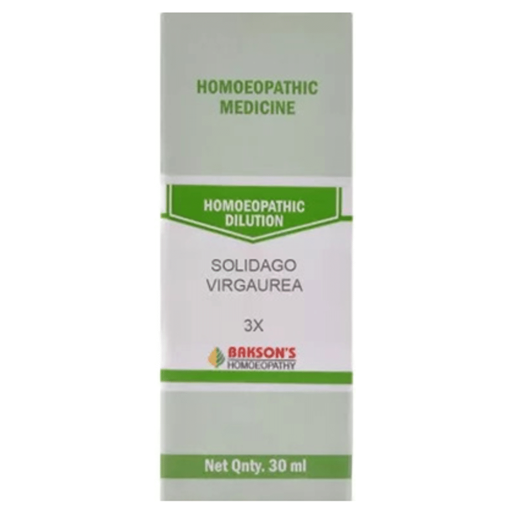 Bakson's Homeopathy Solidago Virgaurea Dilution 3X Bakson's Homeopathy Solidago Virgaurea Dilution 3X