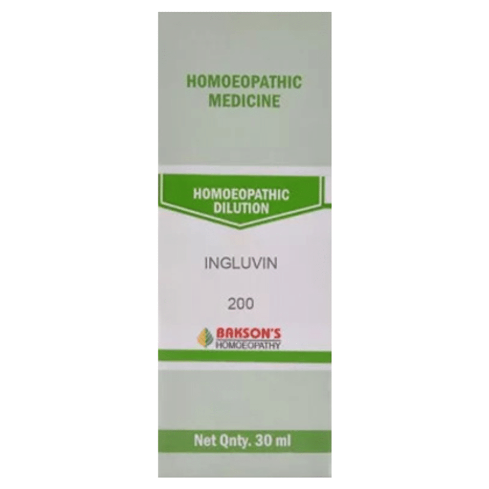 Bakson's Homeopathy Ingluvin Dilution 200 Bakson's Homeopathy Ingluvin Dilution 200