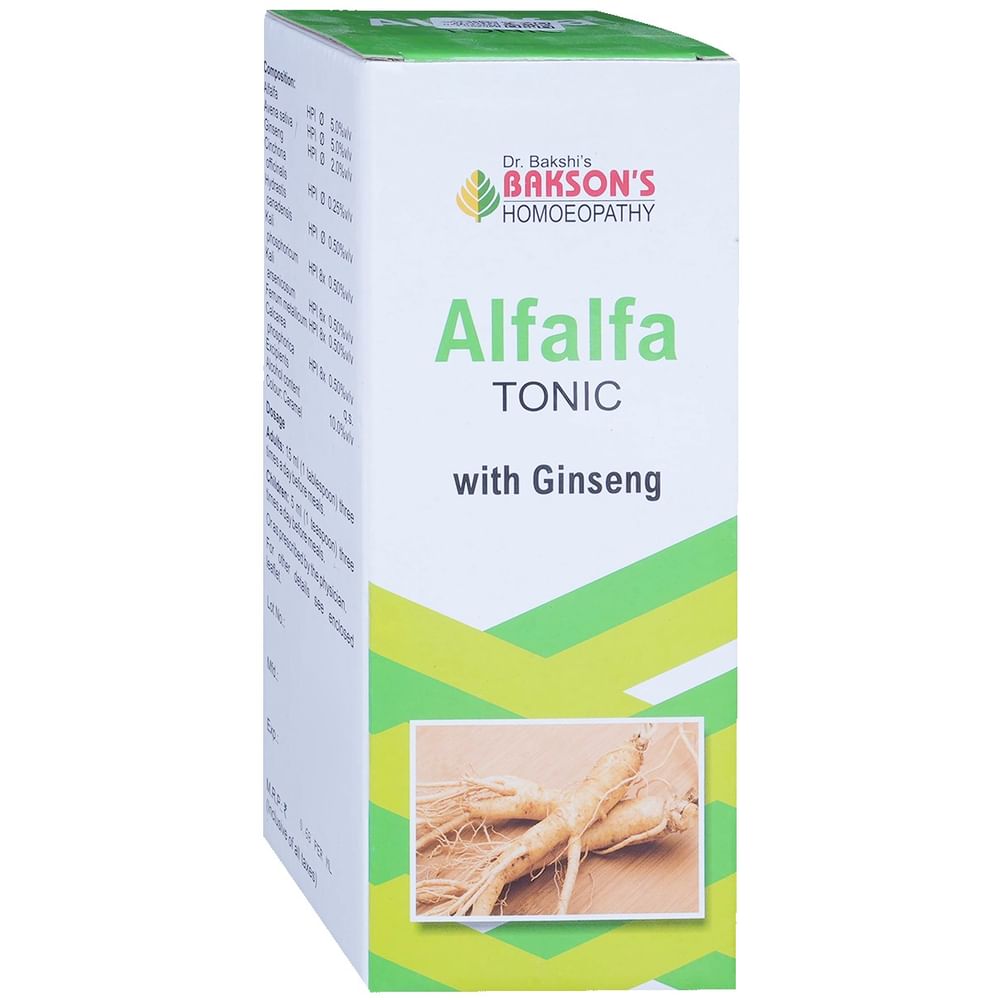 Bakson's Homeopathy Alfalfa Tonic with Ginseng Bakson's Homeopathy Alfalfa Tonic with Ginseng