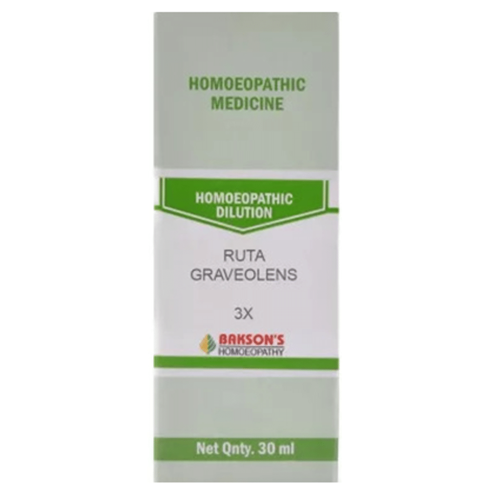 Bakson's Homeopathy Ruta Graveolens Dilution 3X Bakson's Homeopathy Ruta Graveolens Dilution 3X