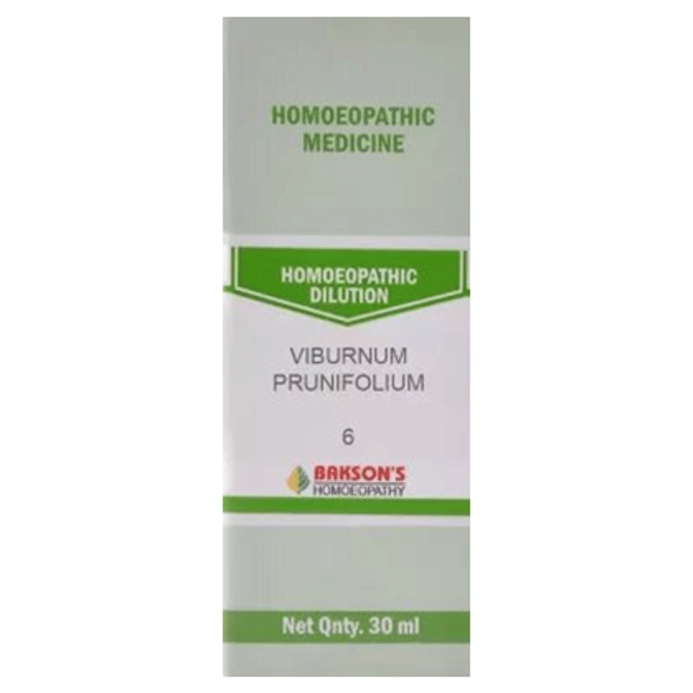 Bakson's Homeopathy Viburnum Prunifolium Dilution 6 Bakson's Homeopathy Viburnum Prunifolium Dilution 6