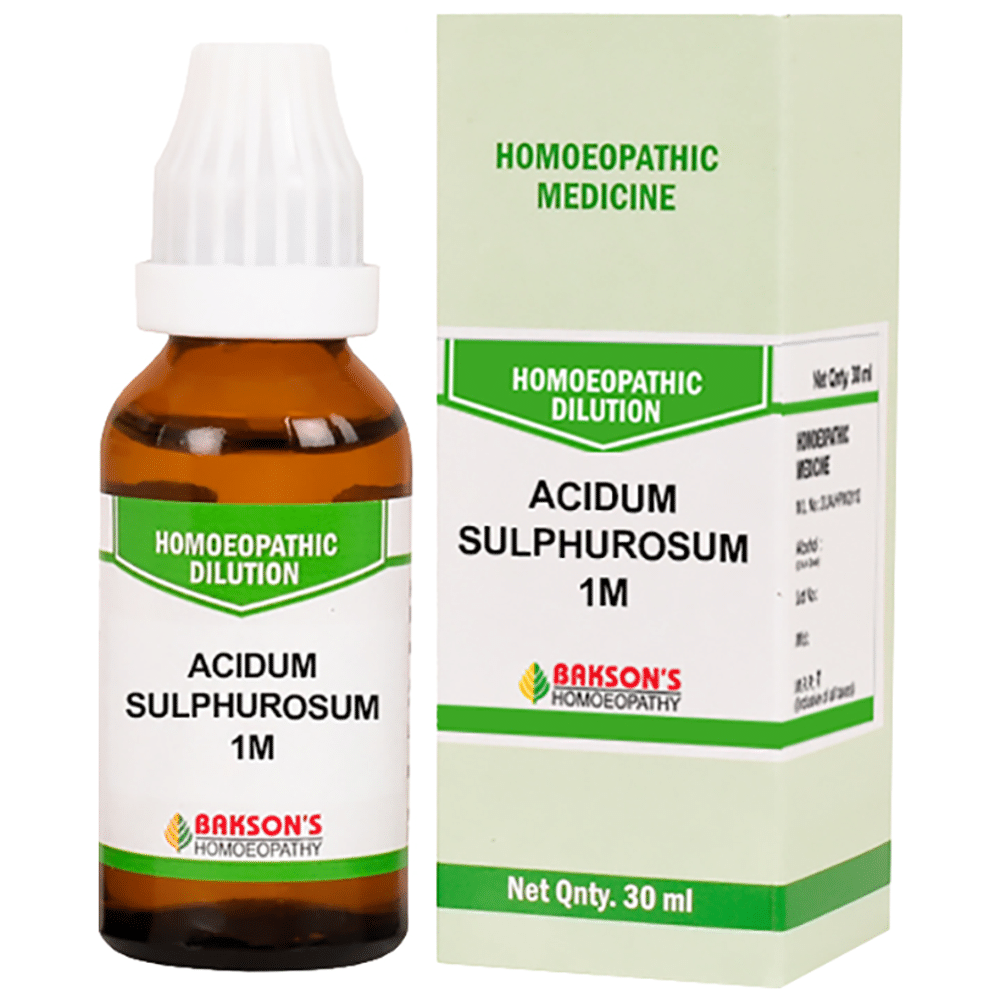 Bakson's Homeopathy Acidum Sulphurosum Dilution 1000 CH Bakson's Homeopathy Acidum Sulphurosum Dilution 1000 CH