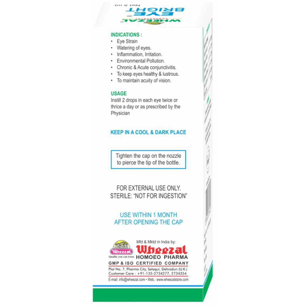 Wheezal Eye Bright Eye Drop Wheezal Eye Bright Eye Drop