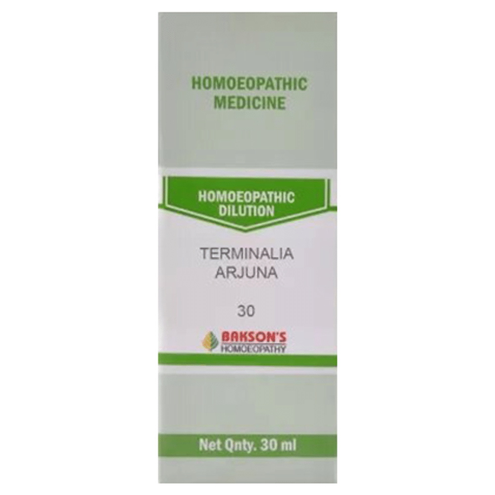 Bakson's Homeopathy Terminalia Arjuna Dilution 30 Bakson's Homeopathy Terminalia Arjuna Dilution 30