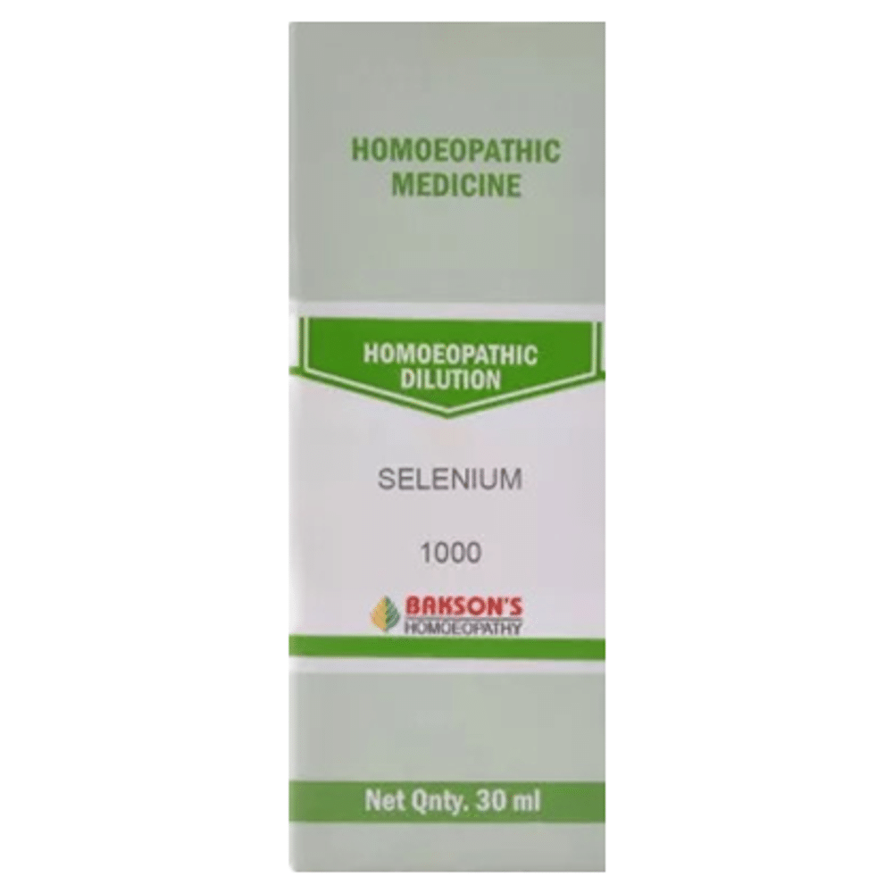 Bakson's Homeopathy Selenium Dilution 1000 CH Bakson's Homeopathy Selenium Dilution 1000 CH