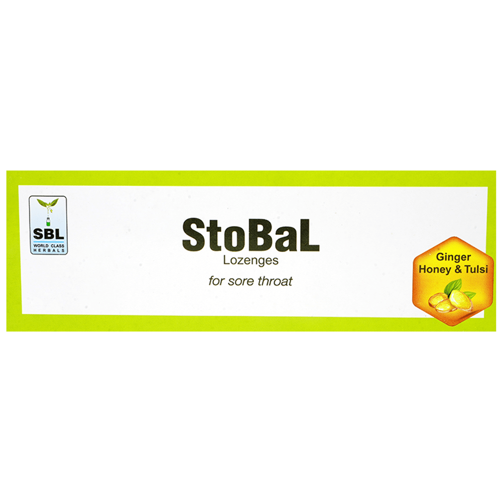 SBL Stobal Lozenges (8 Each) Ginger Honey & Tulsi SBL Stobal Lozenges (8 Each) Ginger Honey & Tulsi