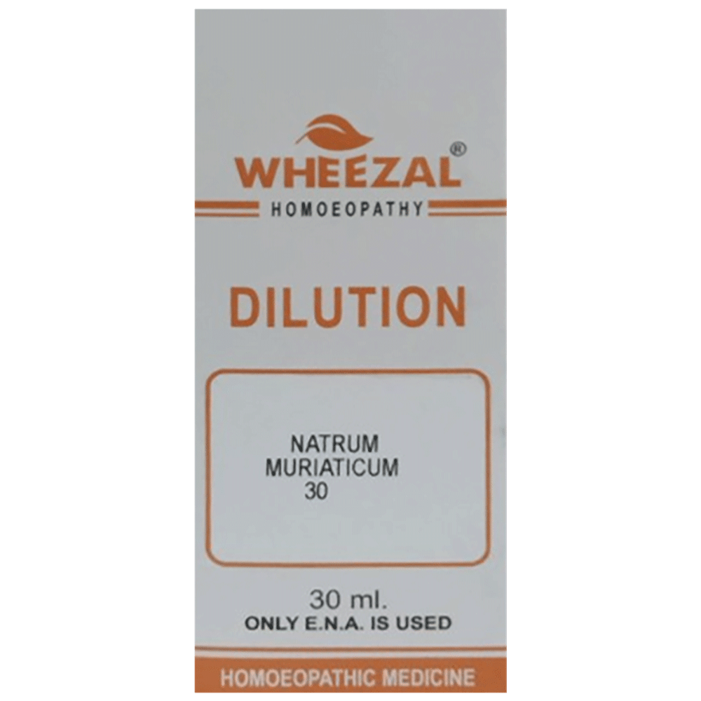 Wheezal Natrum Muriaticum Dilution 30 Wheezal Natrum Muriaticum Dilution 30