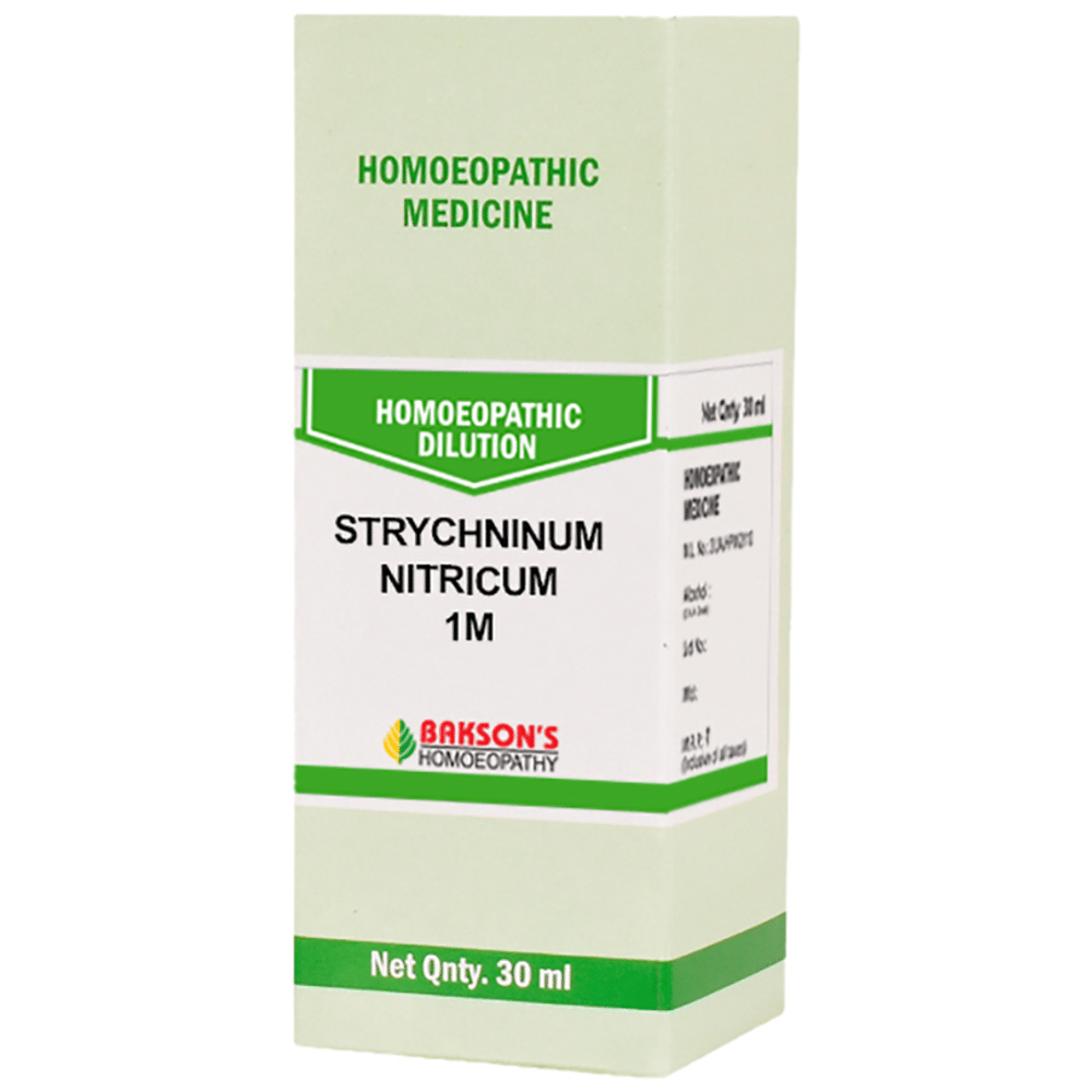 Bakson's Homeopathy Strychninum Nitricum Dilution 1M Bakson's Homeopathy Strychninum Nitricum Dilution 1M