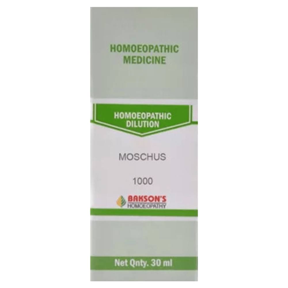 Bakson's Homeopathy Dilution Moschus 1000 CH Bakson's Homeopathy Dilution Moschus 1000 CH