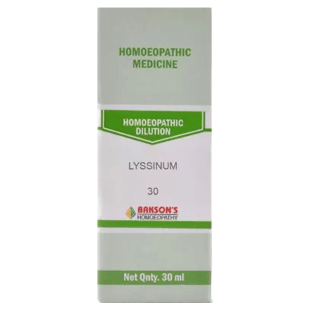 Bakson's Homeopathy Lyssinum Dilution 30