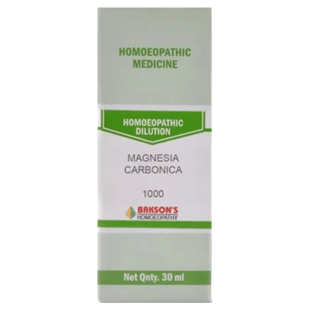 Bakson's Homeopathy Magnesia Carbonica Dilution 1000 CH