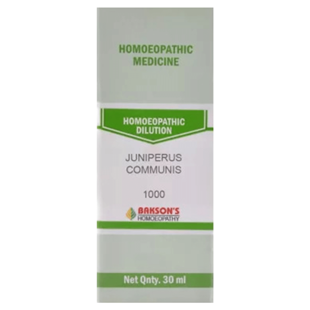 Bakson's Homeopathy Juniperus Communis Dilution 1000 CH Bakson's Homeopathy Juniperus Communis Dilution 1000 CH