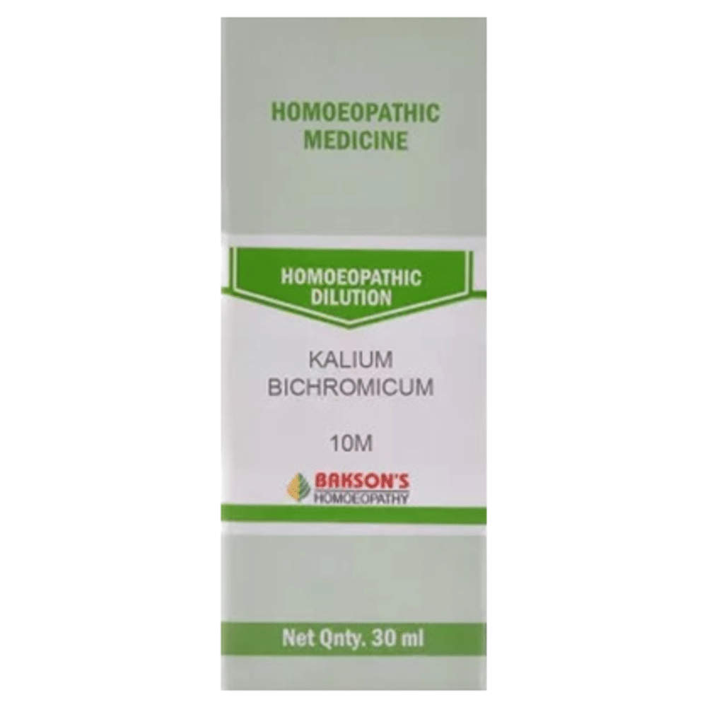 Bakson's Homeopathy Kalium Bichromicum Dilution 10M Bakson's Homeopathy Kalium Bichromicum Dilution 10M